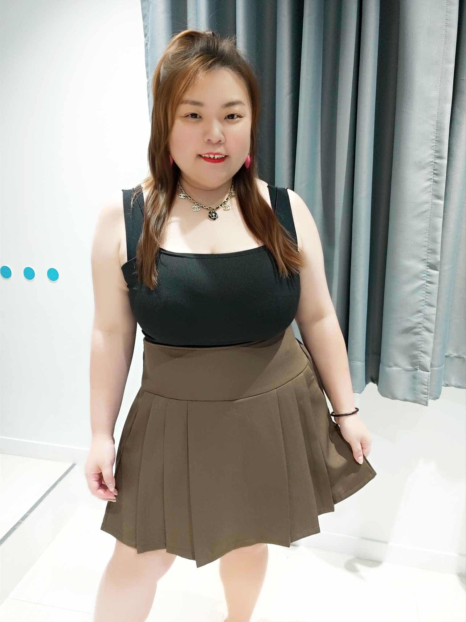 DSF05 设计款百褶裤裙