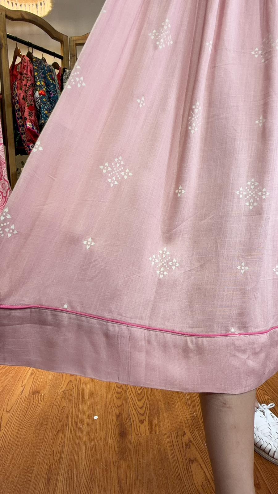 3067 Soft Pink Fafa Chest Emb Sleeeless OP 47.5"