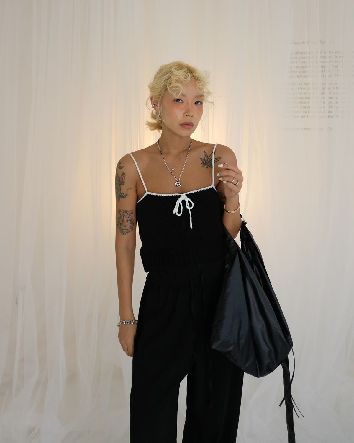 東大門女裝| knit vest(Black)
