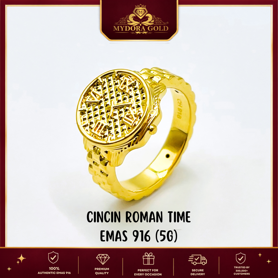 MYDORA Cincin Roman Time (5G) l EMAS 916/22K