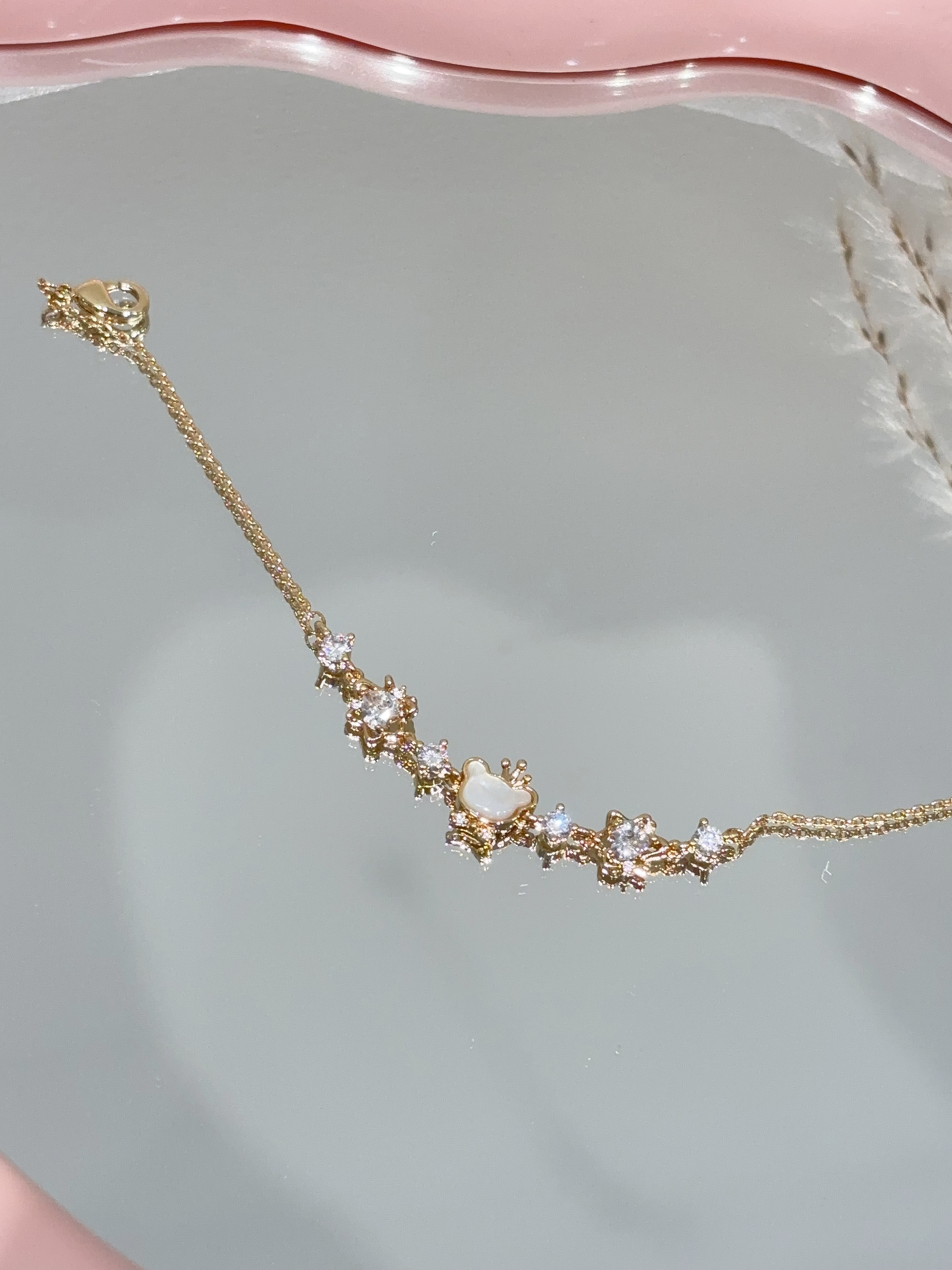 可可爱爱贝壳小熊手链