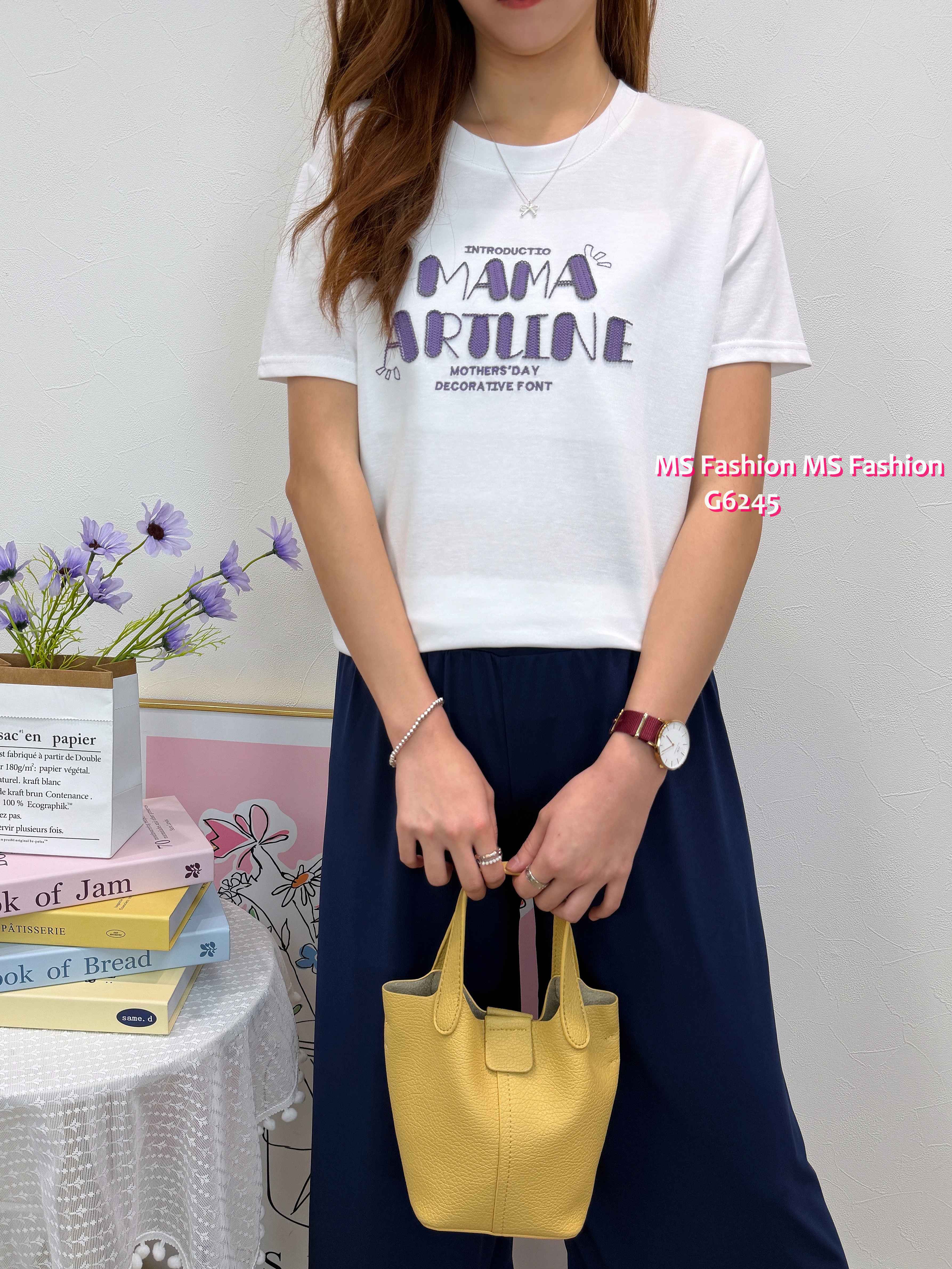 G6245 韓國🇰🇷立體字母tee仔