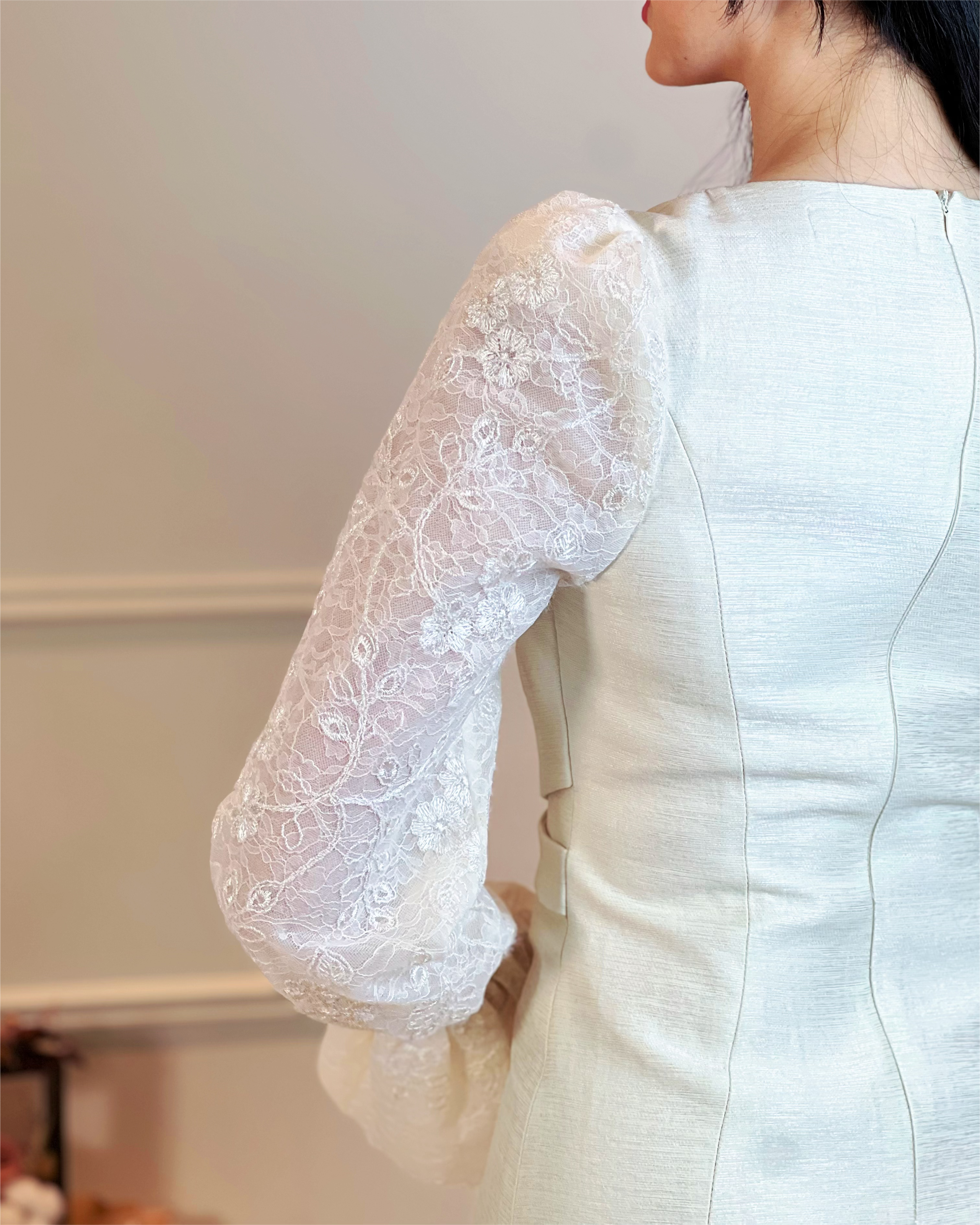 5102 Natividad Long Sleeve Lacey Mini Dress