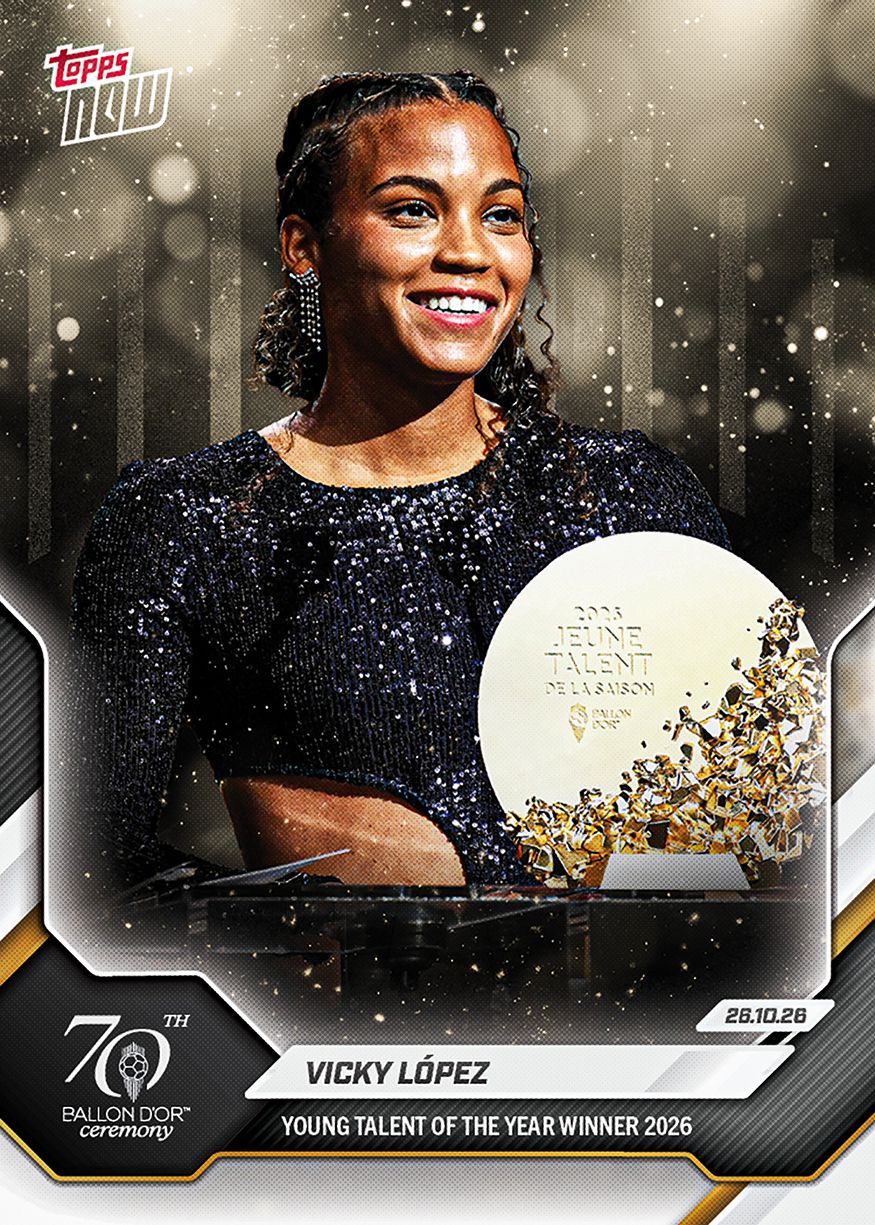 Vicky López - 2026 Ballon d'Or Topps NOW® #3 年度最佳年輕女球員紀念卡【團購】