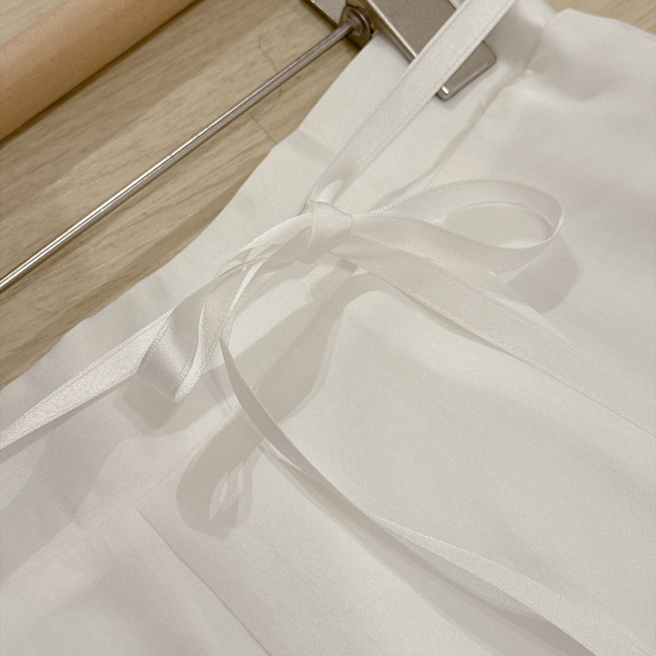 #HANNA-made# Silk-Touch Ribbon Drape Pants