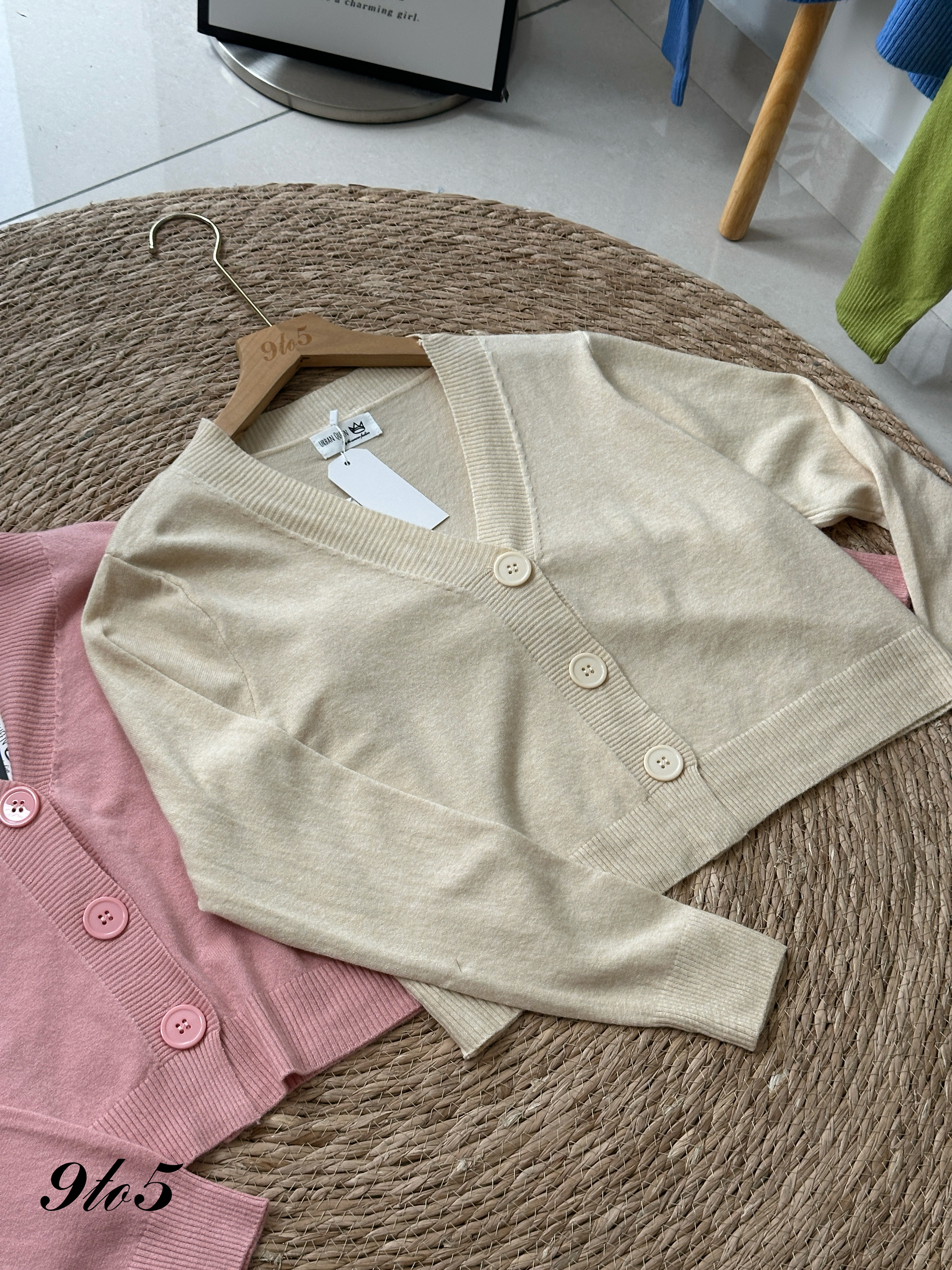 T4228 V Neck Knit Cardigan - 4 Colors 