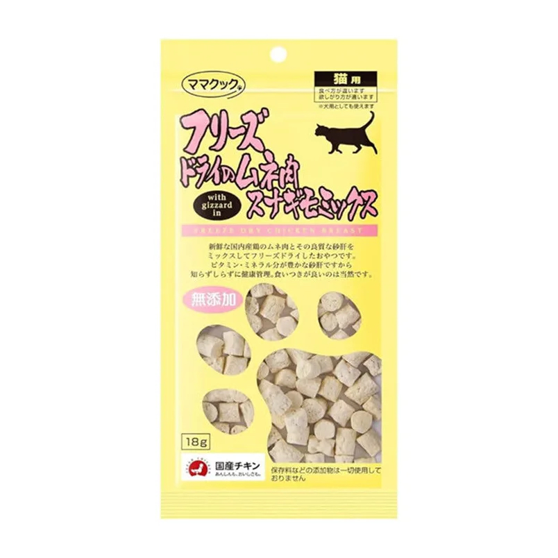 Mamacook 日本貓凍乾小食 雞胸+雞胗 18g