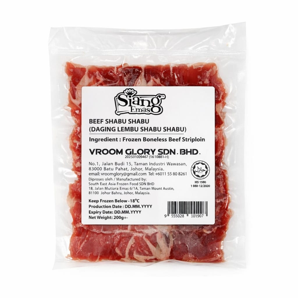Siang Emas Beef Shabu Shabu 200g+-