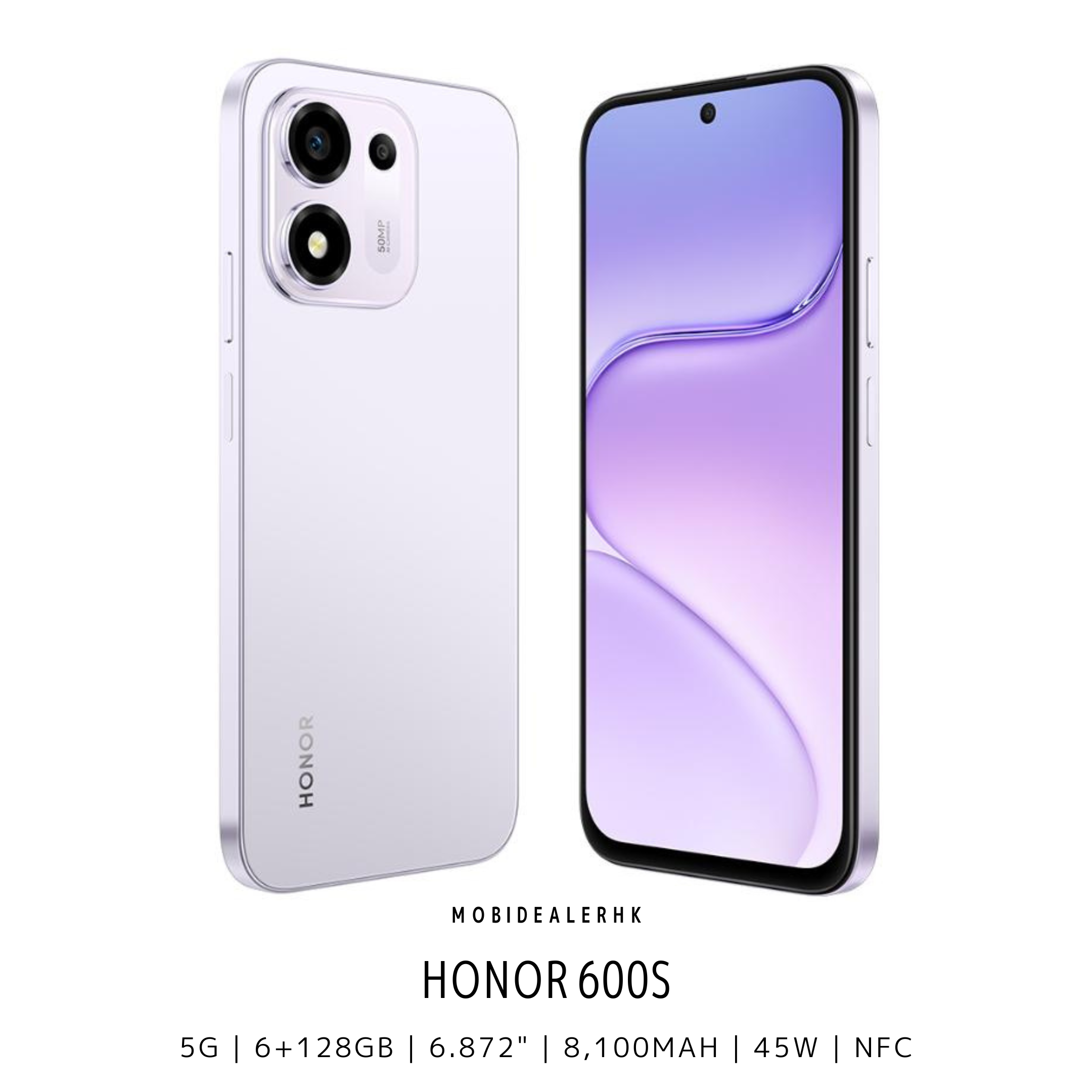 Honor 600S | 榮耀 600S | 5G | 智能手機 | 8100mAh超大電量 | IP68/69防水 | 45W快充 | 6.872" 大屏幕