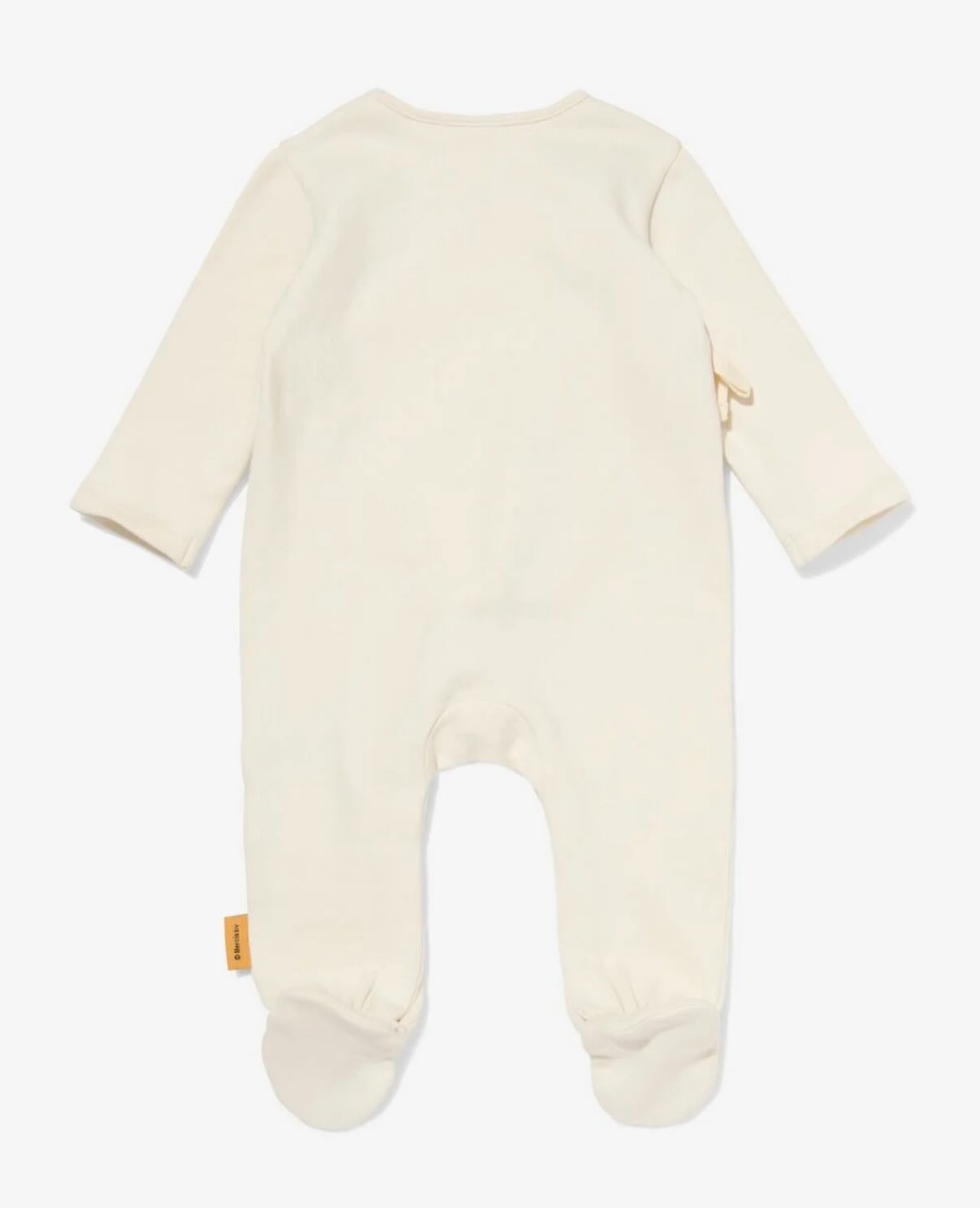 Miffy newborn baby long sleeves wrap around jumpsuit (ecru)