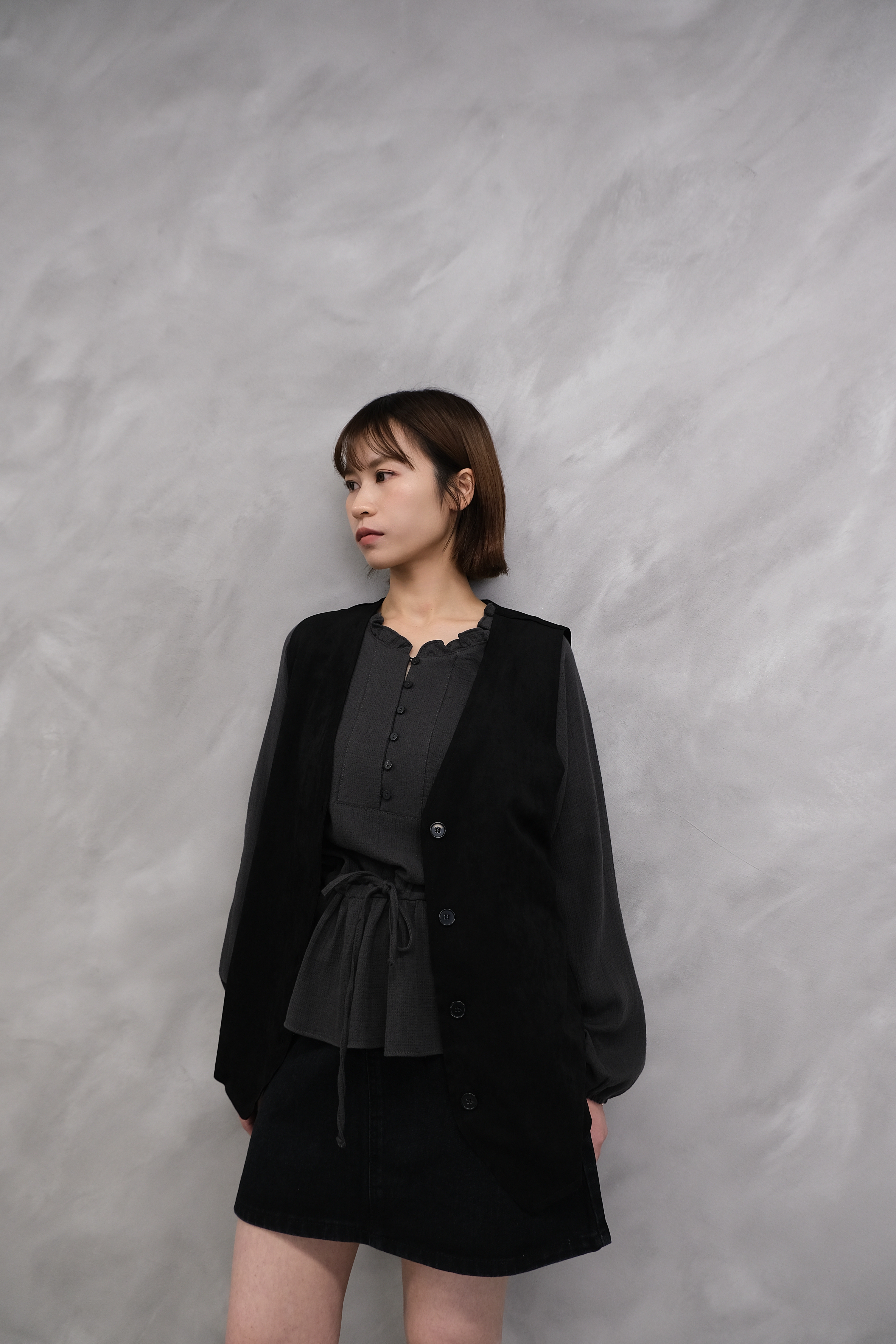 High quality longline waistcoat #jk25