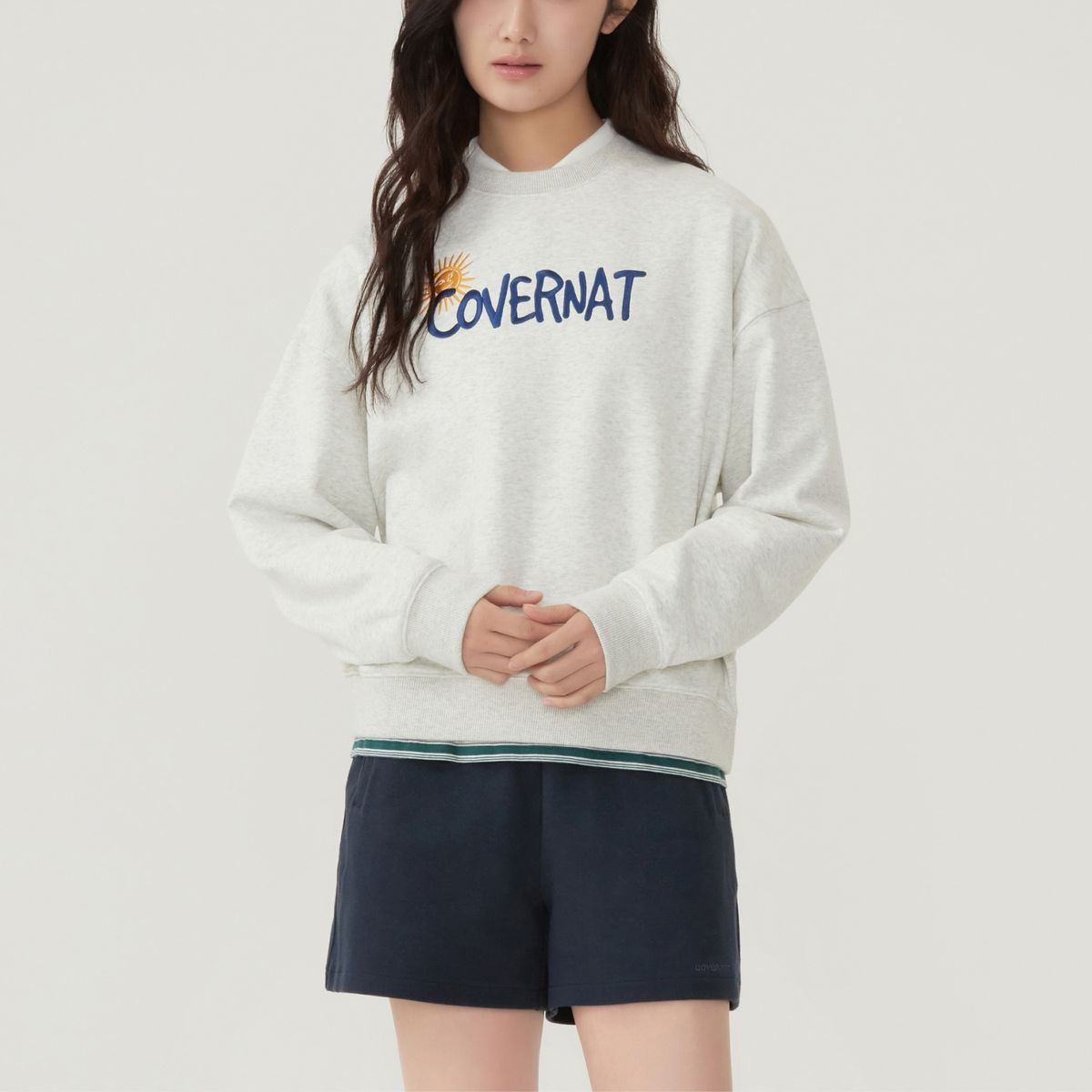 [COVERNAT] Woman Soleil Graphic Sweatshirt (2種) 