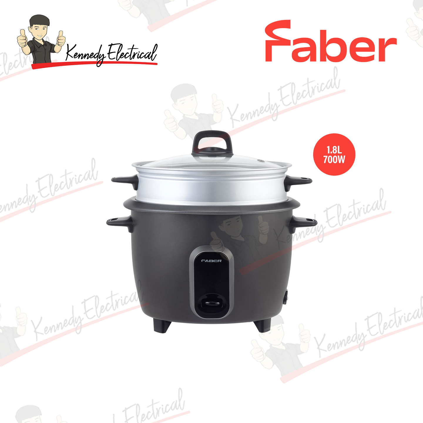 Faber 1.8L Traditional Rice Cooker With Steamer FRC 718ST