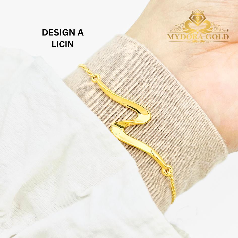 MYDORA Rantai Tangan Sauh Fesyen + Ombak Rindu SERIES l EMAS 916/22K