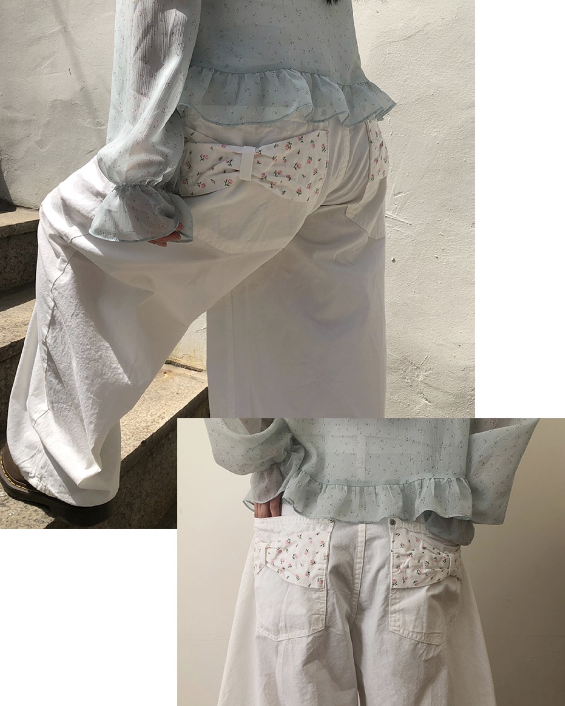 floral gaon balloon wide cotton pants