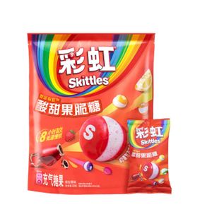 Skittles 彩虹酸甜果脆糖 270g (約18包) 平行進口
