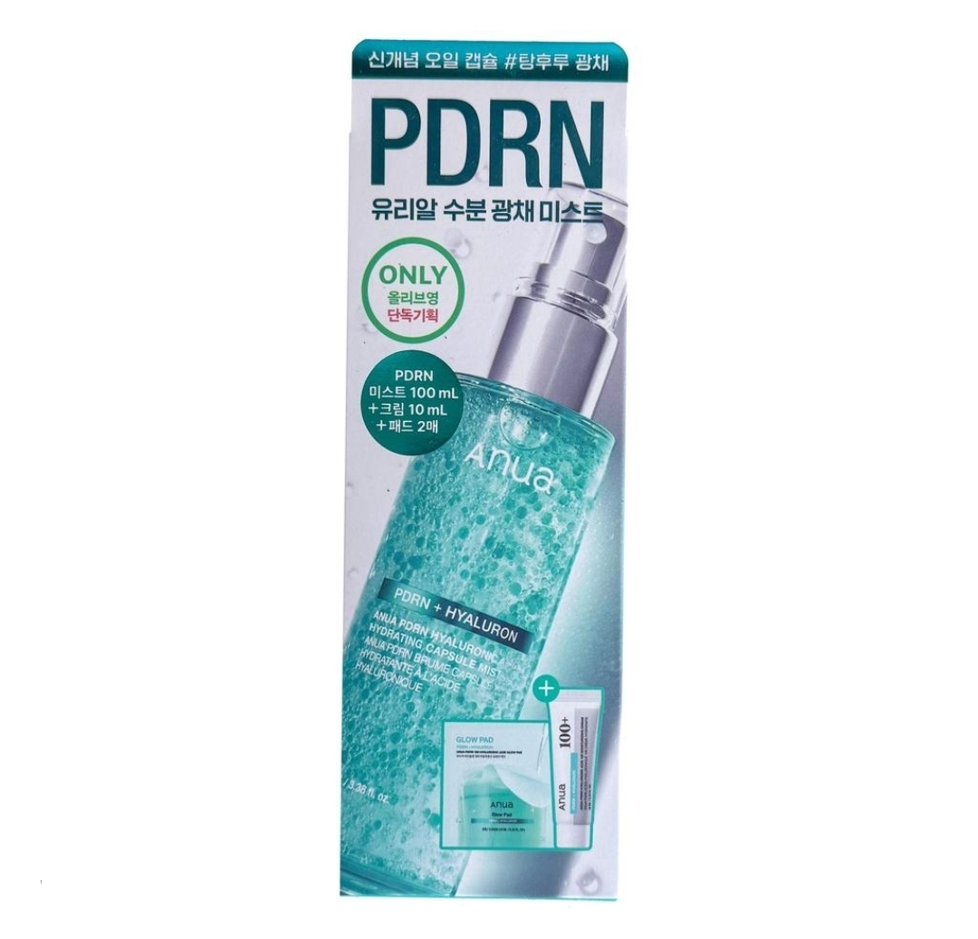 Olive Young 限定 韓國 Anua PDRN 玻尿酸保濕膠囊噴霧套裝