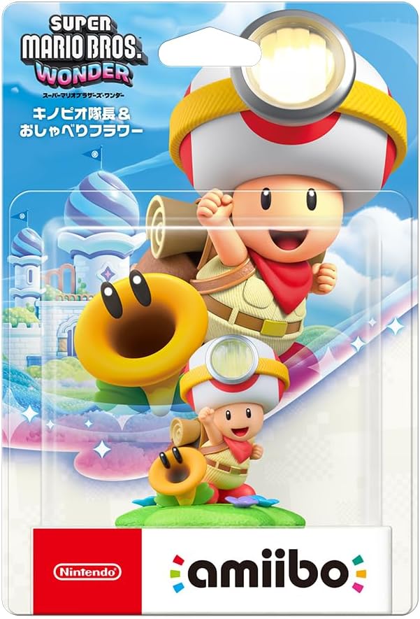[現貨][amiibo] 奇諾比奧隊長＆閒聊花花【超級瑪利歐系列】