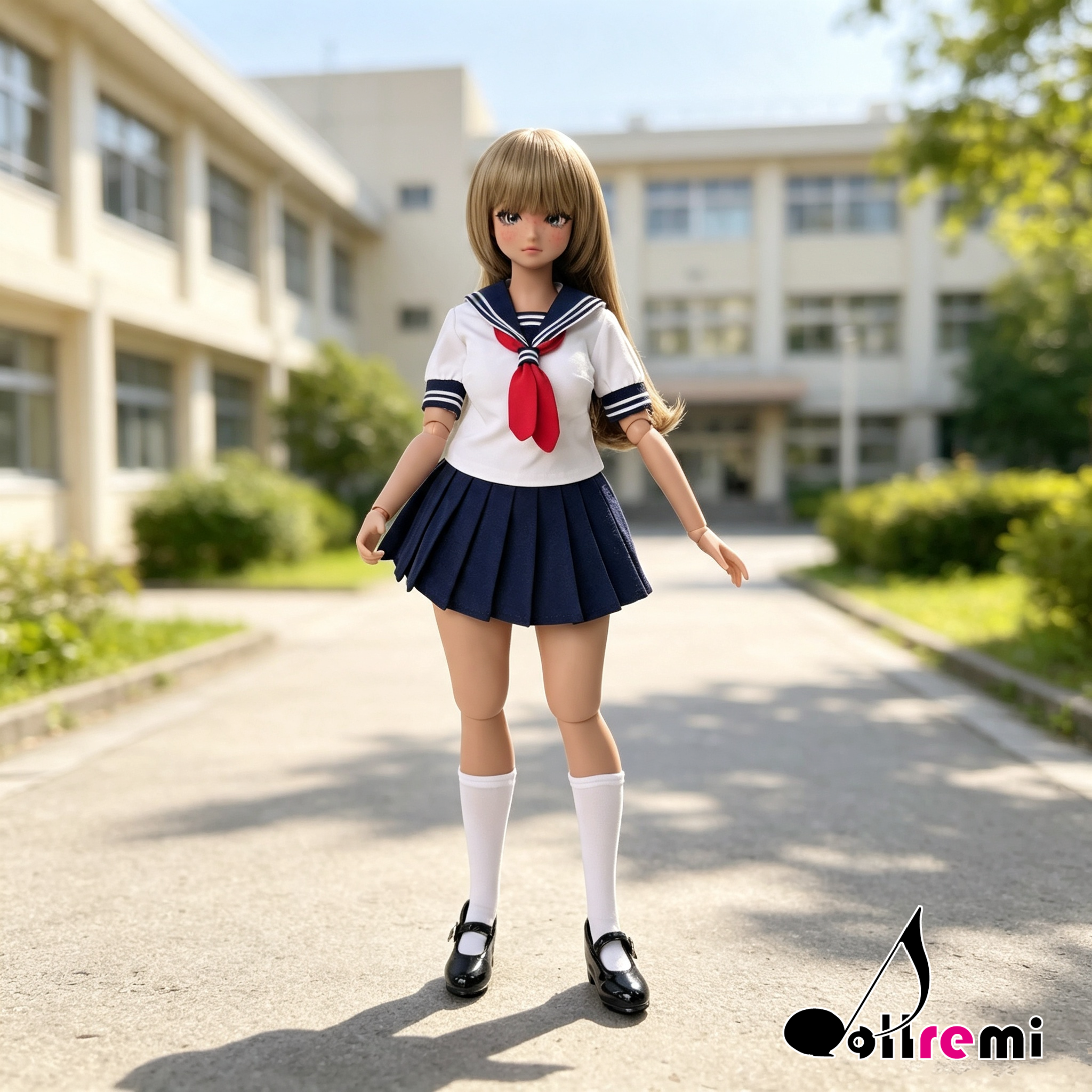【dollremi】(P026) 短袖校服 Short-sleeved school uniform