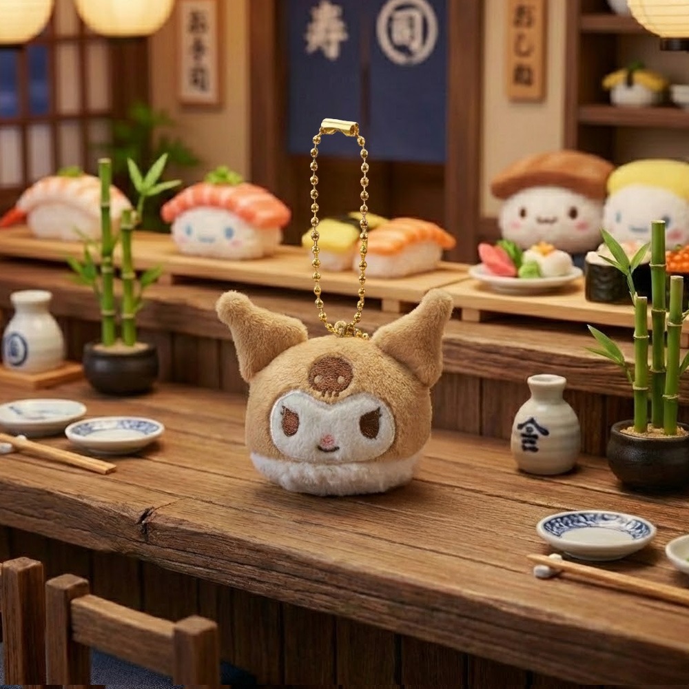 [Sanrio] Sushi 5cm公仔匙扣 (8種)