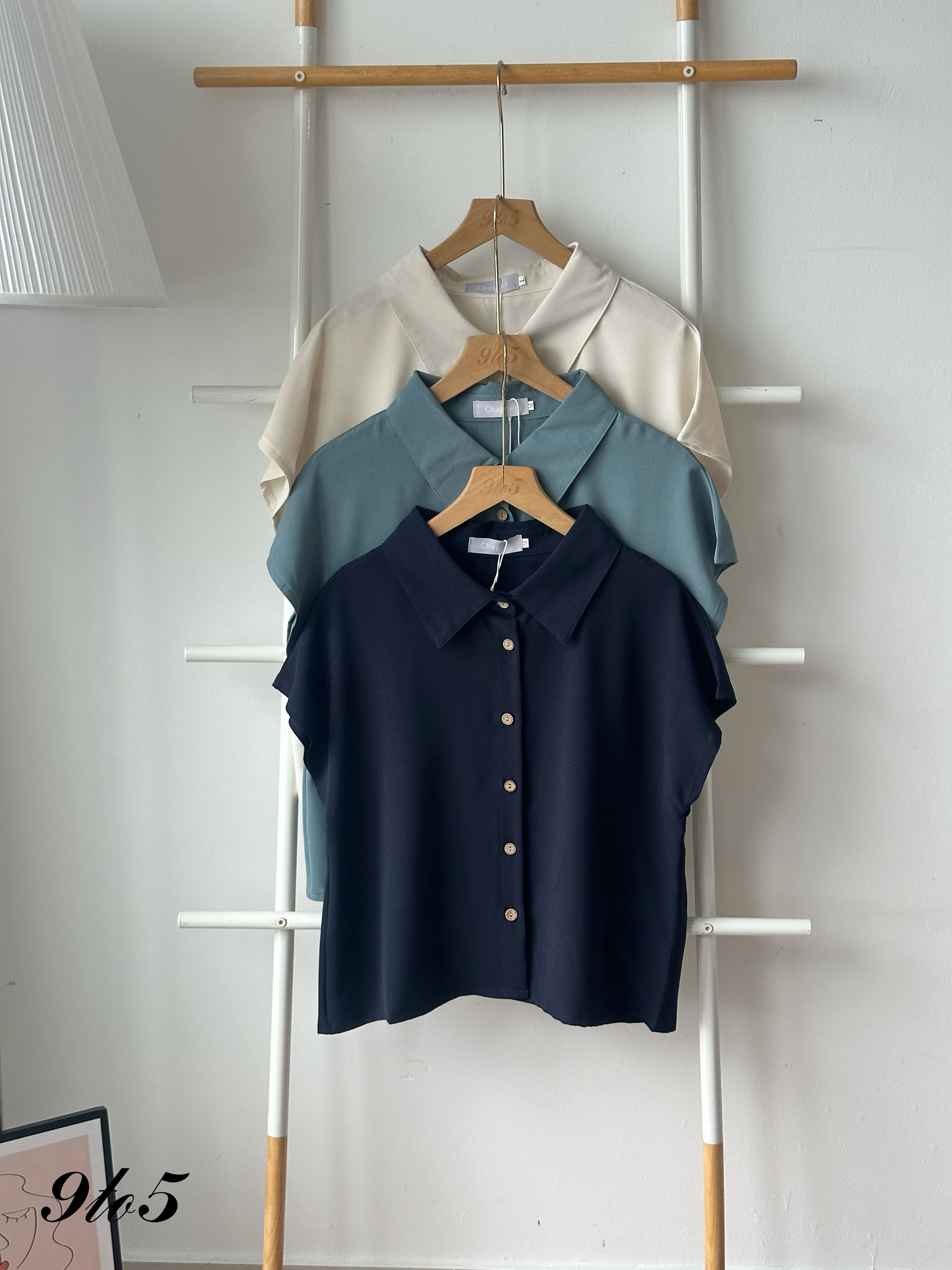 T4308 Cape Sleeve Shirt - 3 Colors 