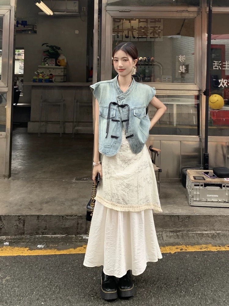 ST444盘扣国风两件套