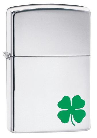 Zippo 24007 簡約四葉草防風打火機 鏡面四葉草 防風打火機 | ZIPPO 指定授權經銷商 |美國製造 | 收藏