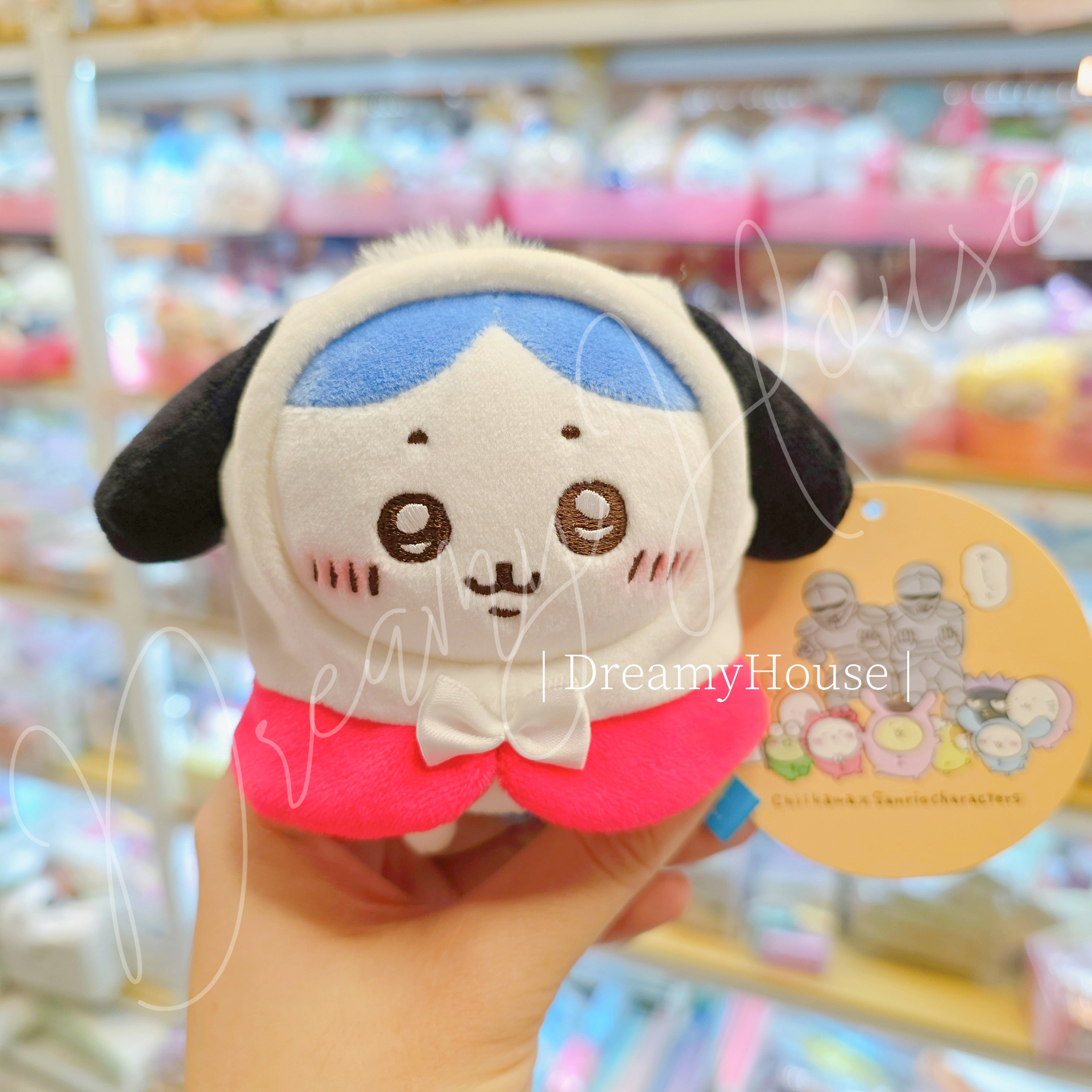 日本 Chiikawa x Sanrio characters 八字貓×PC狗 公仔吊飾