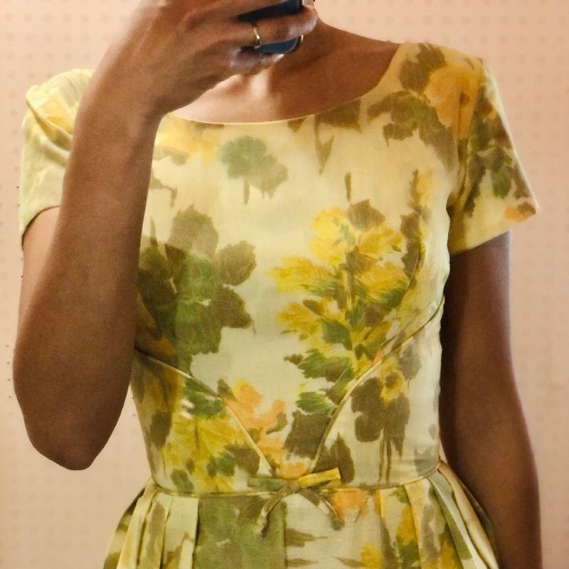 Original 1950-60s New Old Stock Montreal New York Lawrence Dress - Size Xs (MT1725)
