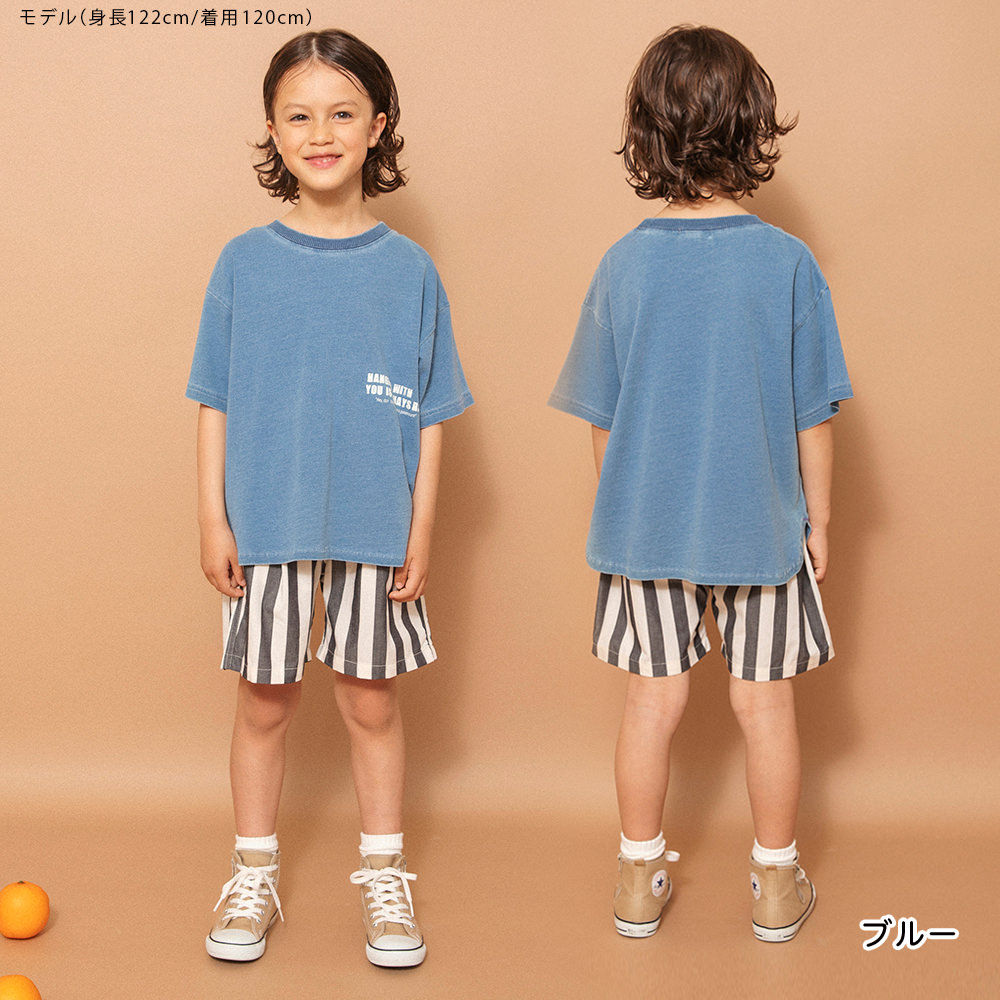 🆕【⭐訂購⭐】🇯🇵日本直送 🌀牛仔風格 弧形下擺 圓領針織 短袖Tee［2款選］🌀[ELEA-0143][260615]