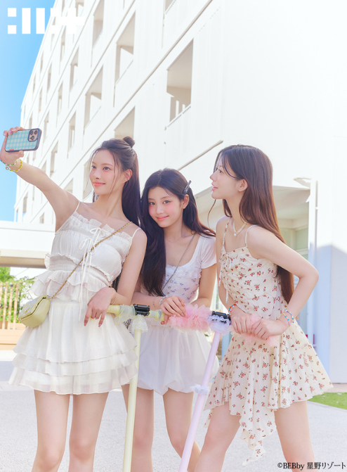 韓國女團ILLIT同款~碎花抽繩吊帶連身裙