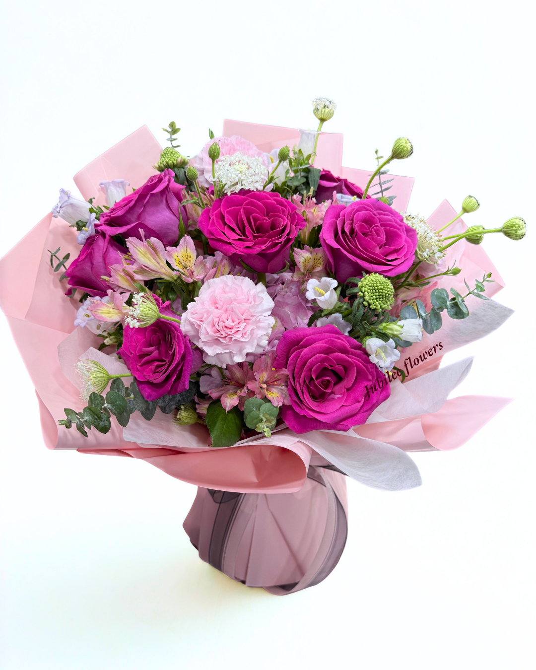 母親節 粉色系列 玫瑰 康乃馨混合花束