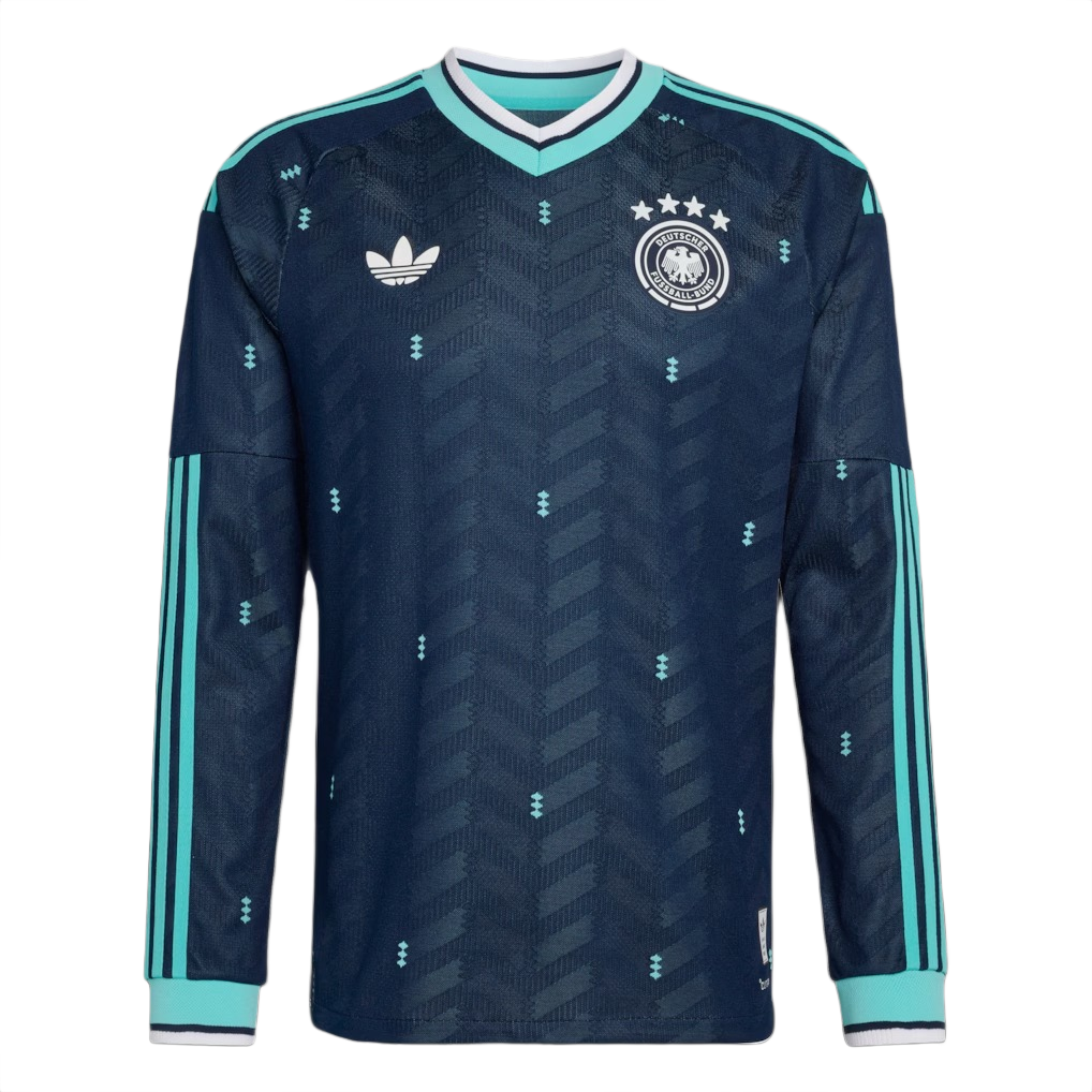🌊海洋氣息 Adidas Germany 德國 2026-27 作客長袖球員版球衣  (可加印球員印字及臂章) JM1382