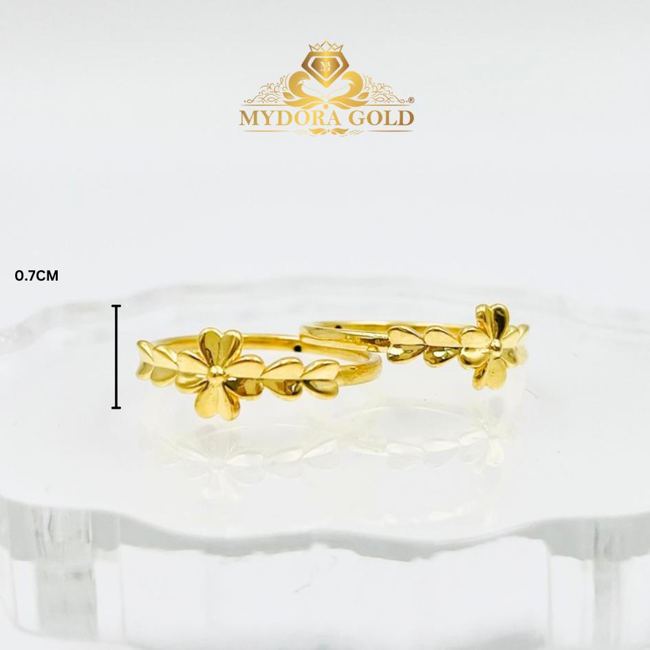 MYDORA Cincin Golden Leaf (5G) l EMAS 916/22K