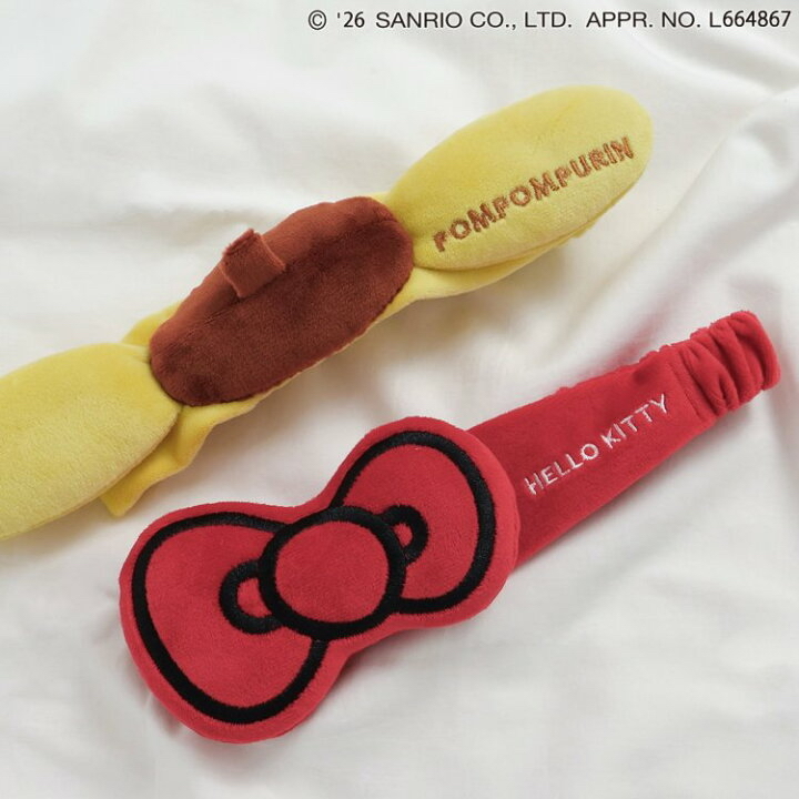 🇯🇵預訂 日本直送🇯🇵Apres les cours x Sanrio系列兩色人物造型天鵝絨髮帶