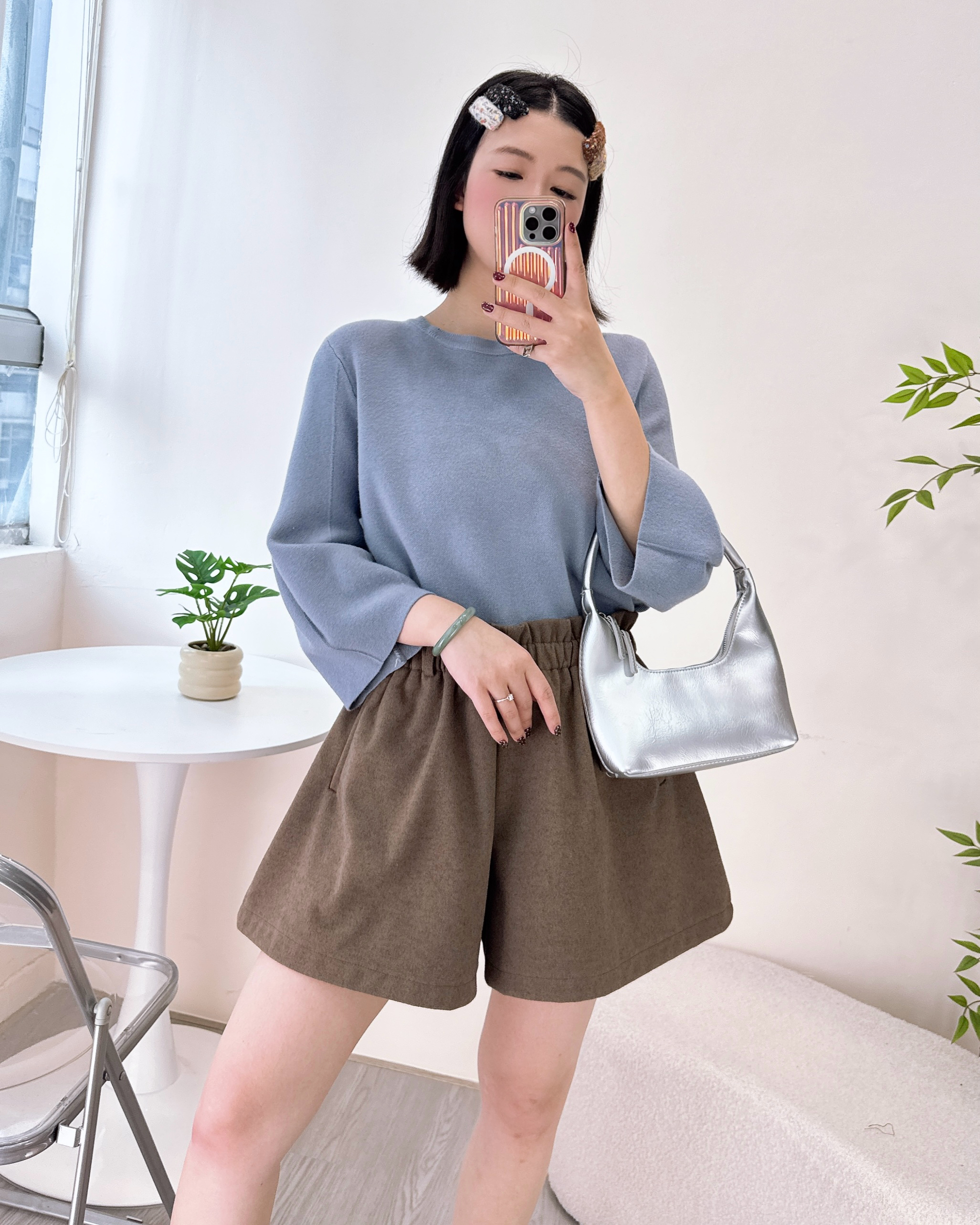 ESP-無感棉花糖軟針織上衣 3色