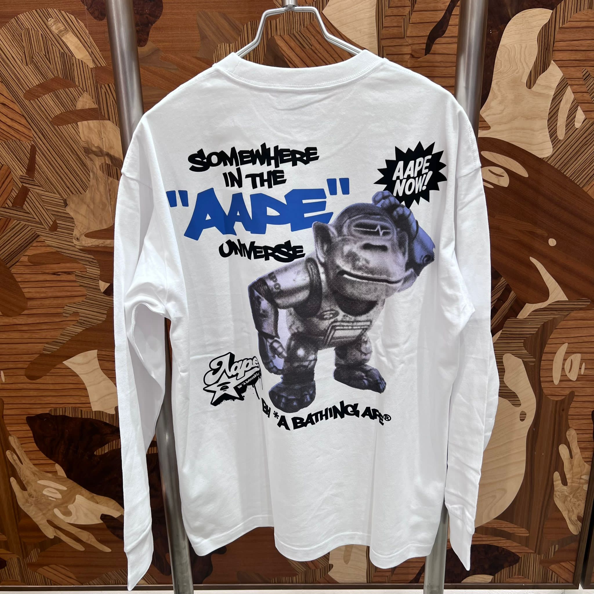 AAPE Relaxed fit Graphic long sleeve tee (1876) 寬鬆版
