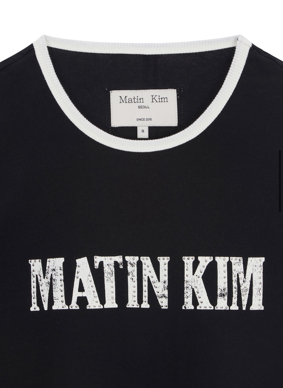 MATIN KIM 特價場 STUD LOGO RINGER TOP 