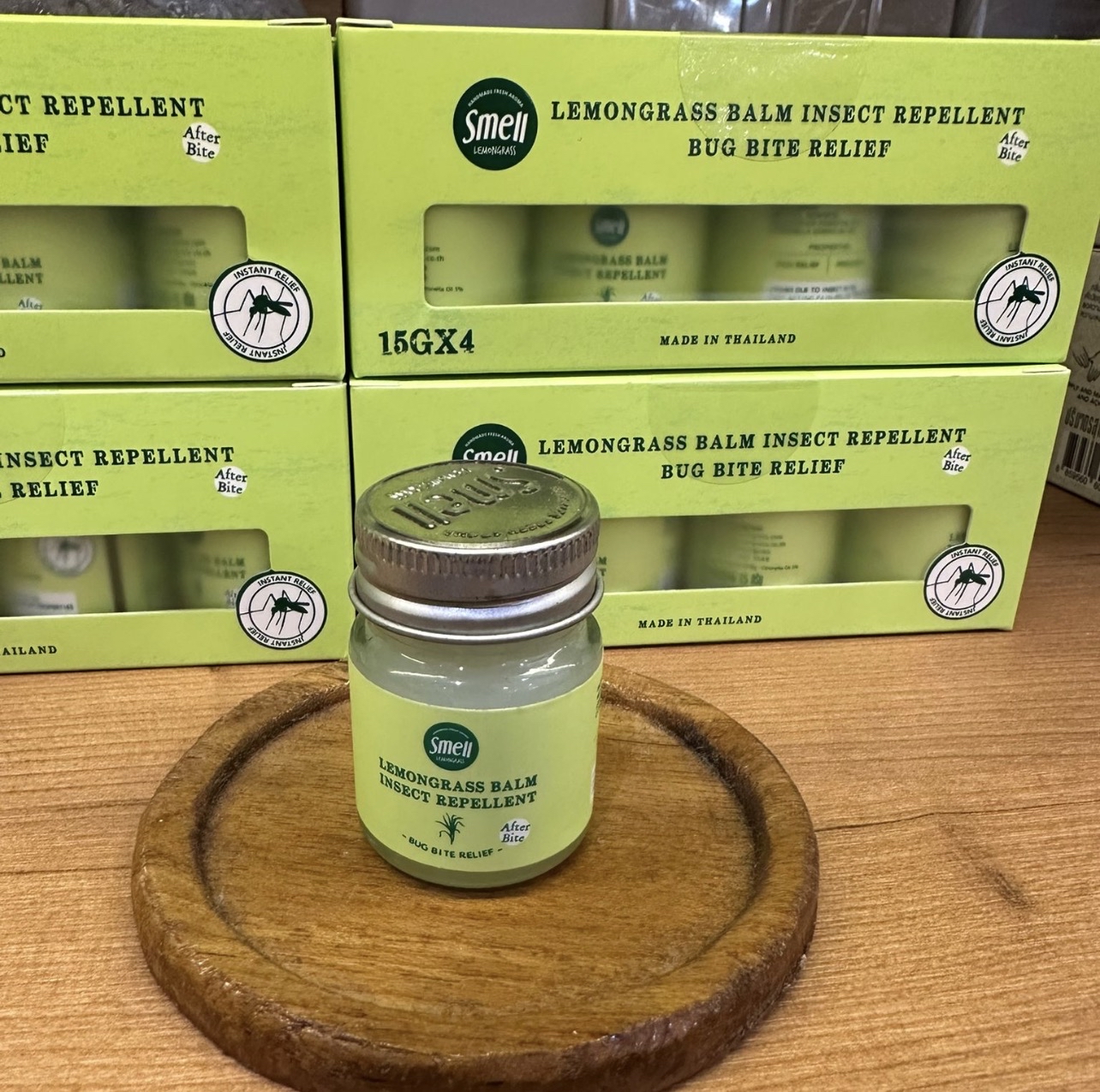💟現貨💟🇨🇷泰國SMELL LEMONGRASS 檸檬草驅蚊膏15g 4入套裝