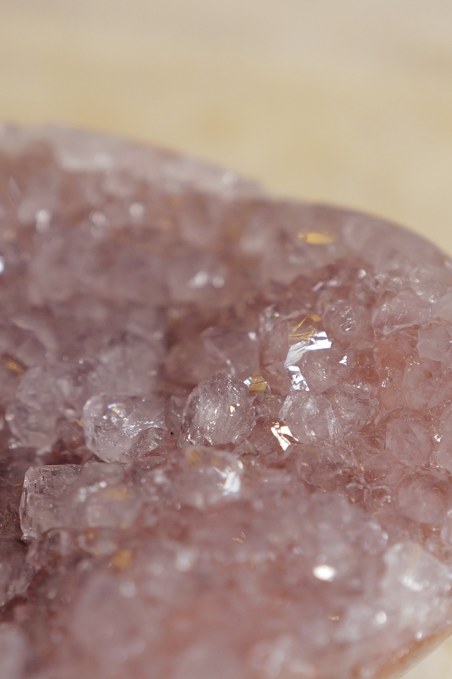 ༒8.4cm淡芋頭紫 晶牙花閃閃 紫水晶小窩༒ AM.7049CA8G37M-RA*2NA-