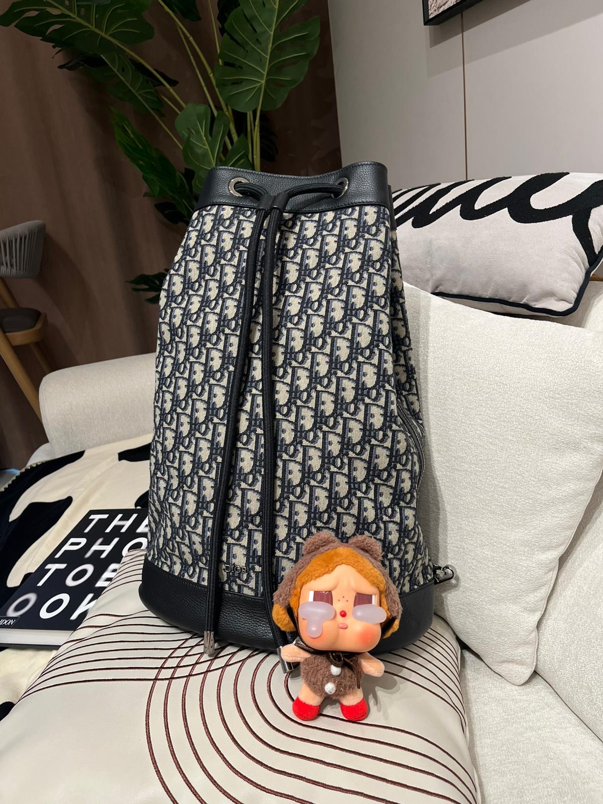 Dior SLING BUCKET BACKPACK OBLIQUE 100%Authentic,98%new✅dust bag  