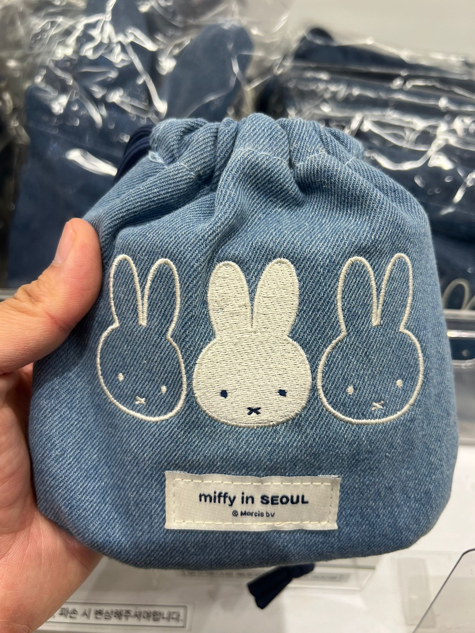 牛仔Miffy索繩袋