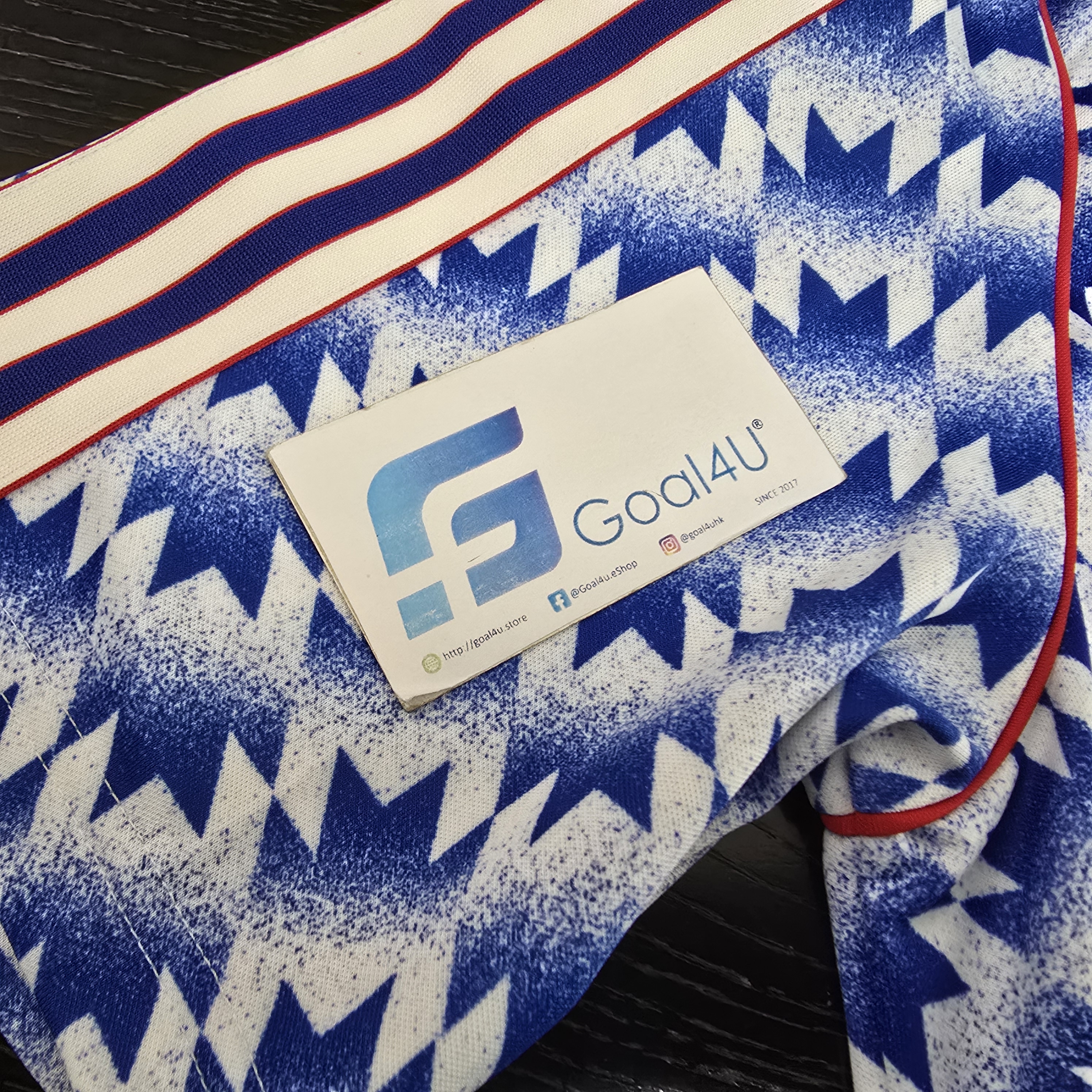 #現貨$698 +$1 送印字 傳奇藍色美學 ⚽ Adidas Originals Manchester United 曼聯 1991/92 短袖復刻作客球衣 (可加印字) JM5495