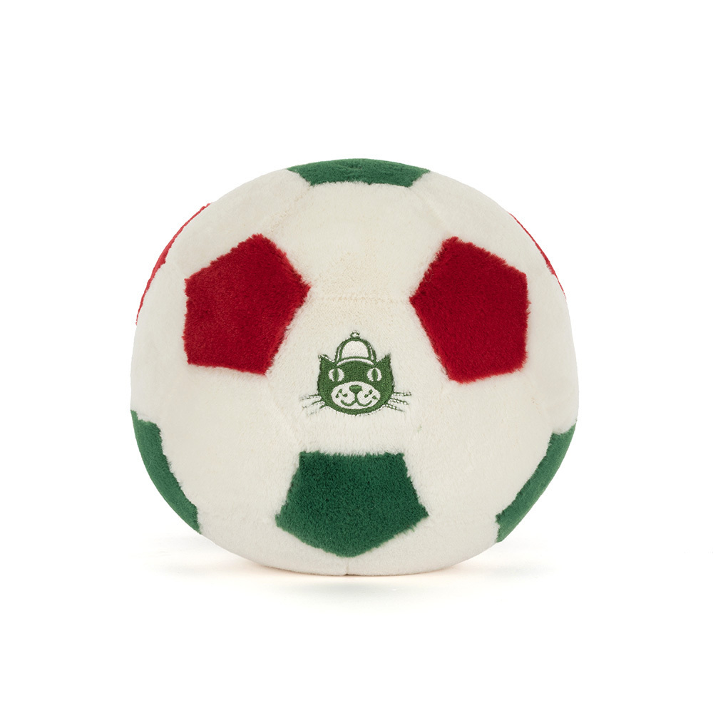 【2026世界盃限定】Jellycat Amuseables Soccer Ball 足球公仔 - 墨西哥/ 美國