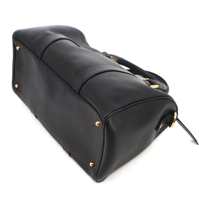 Chanel Vintage Coco Mark Caviar Boston Bag