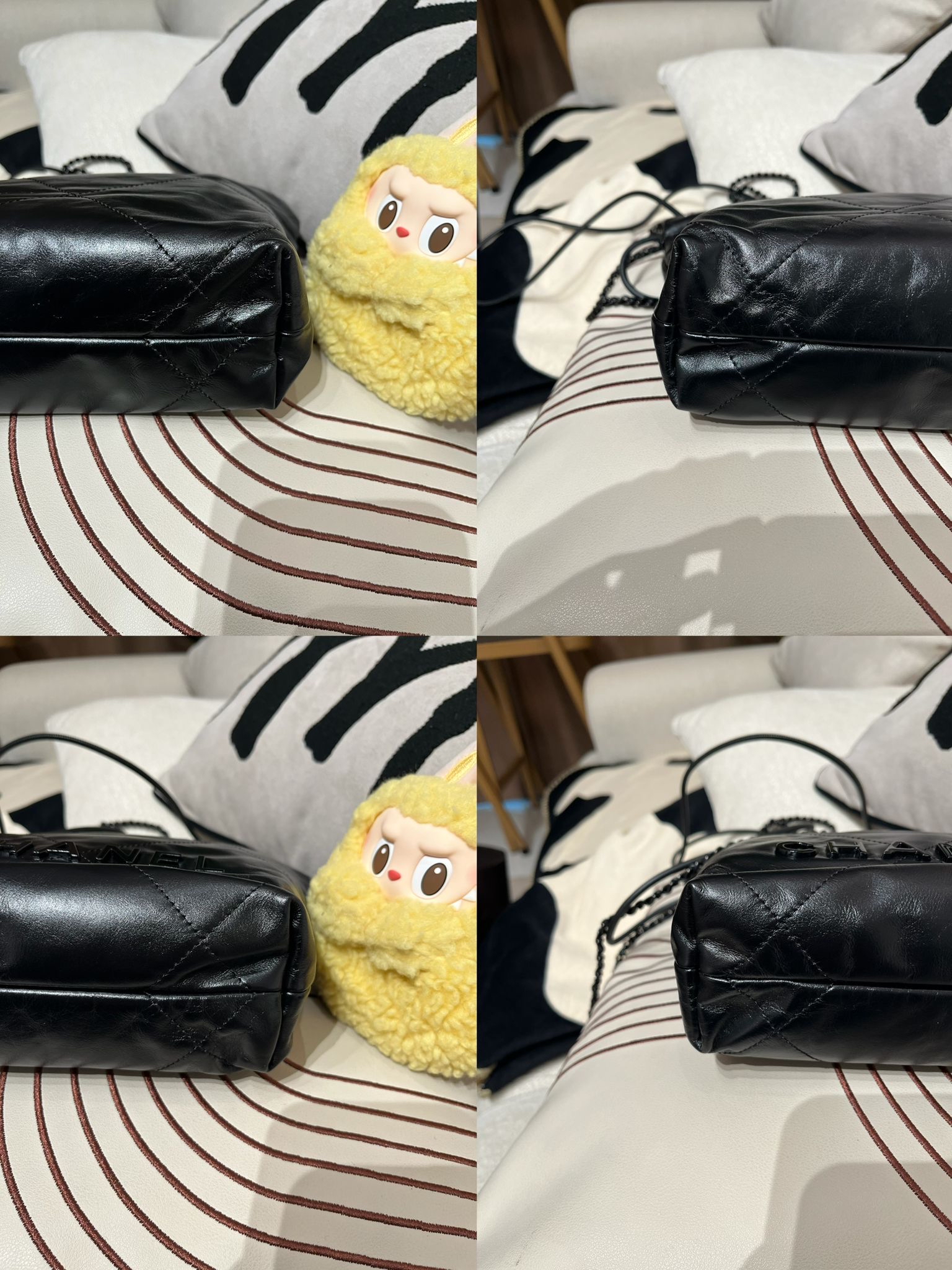 Chanel 22 mini so black calfskin  100%Authentic ,95%new ✅chip✅dust bag✅box