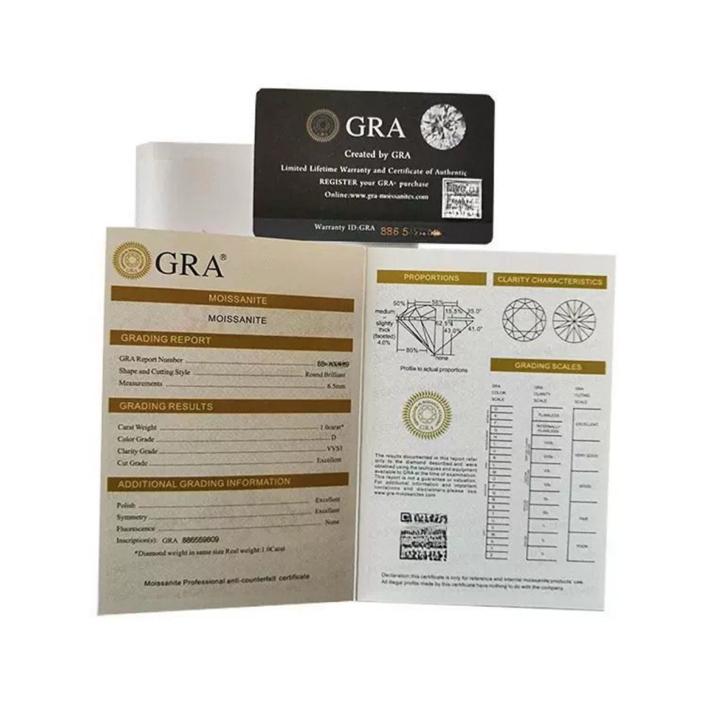 戒指耳環證書以及盒子