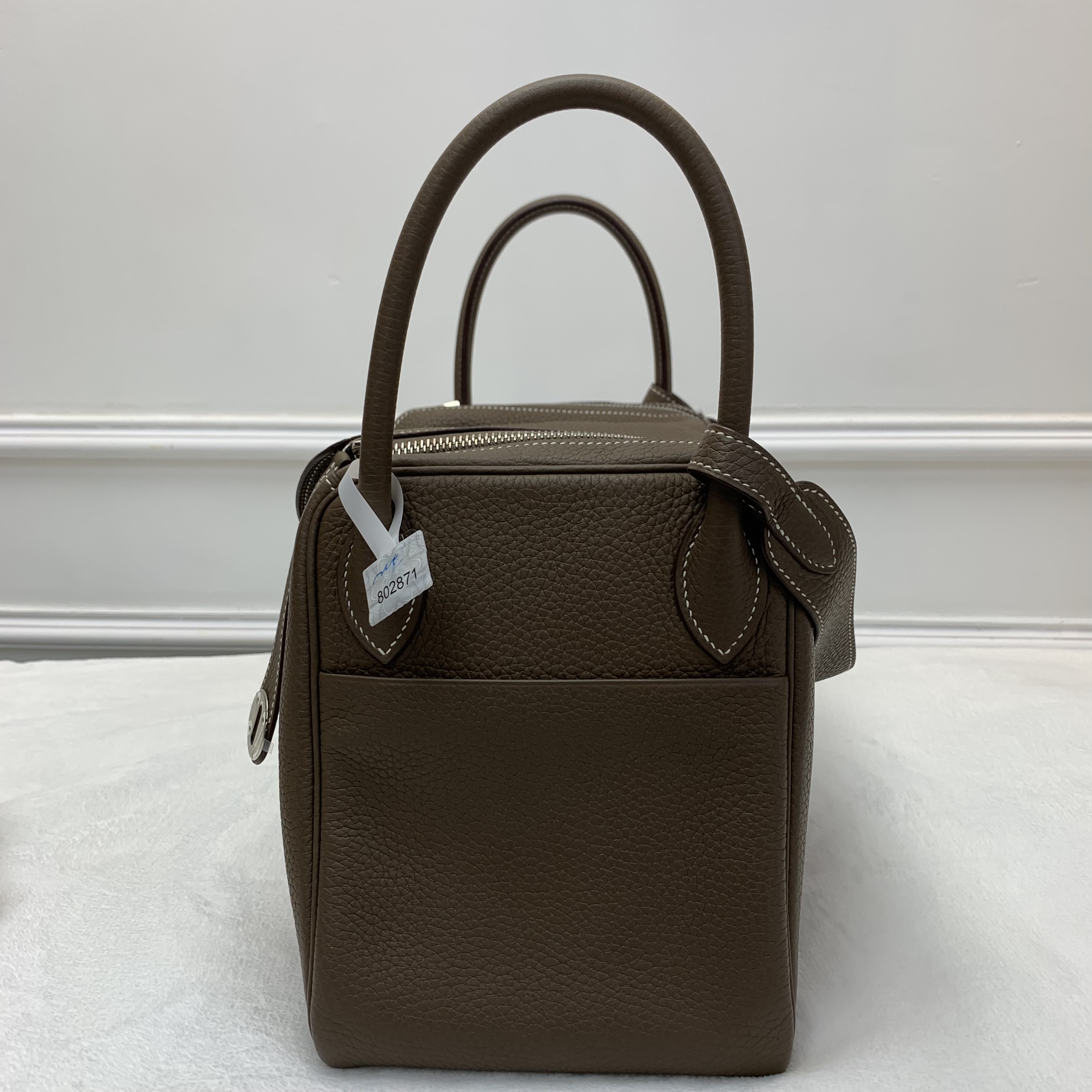 Full Set Hermes Lindy30大象灰銀扣 Y刻印