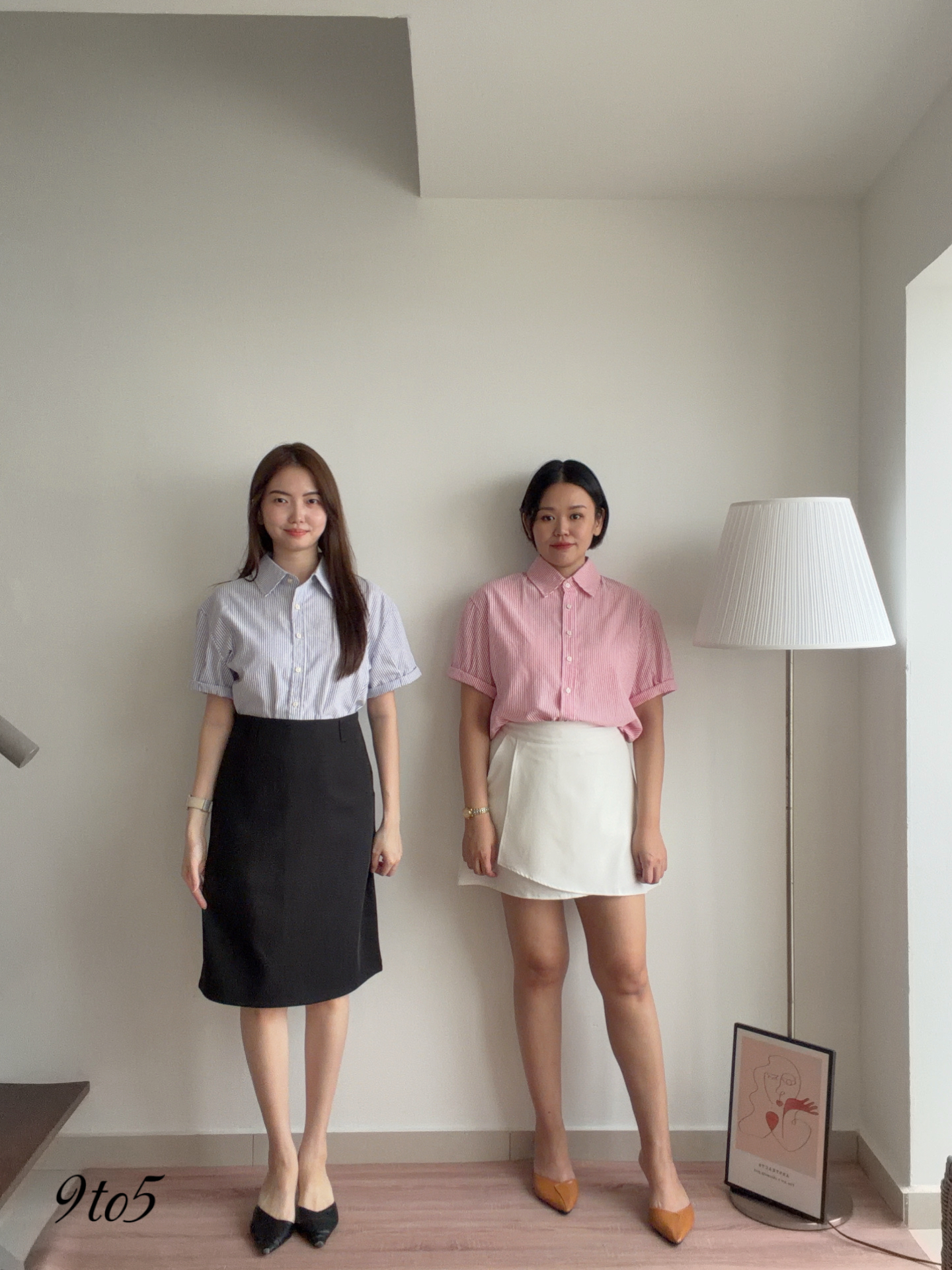 T4508 Stripes short sleeves shirt -  3 colors