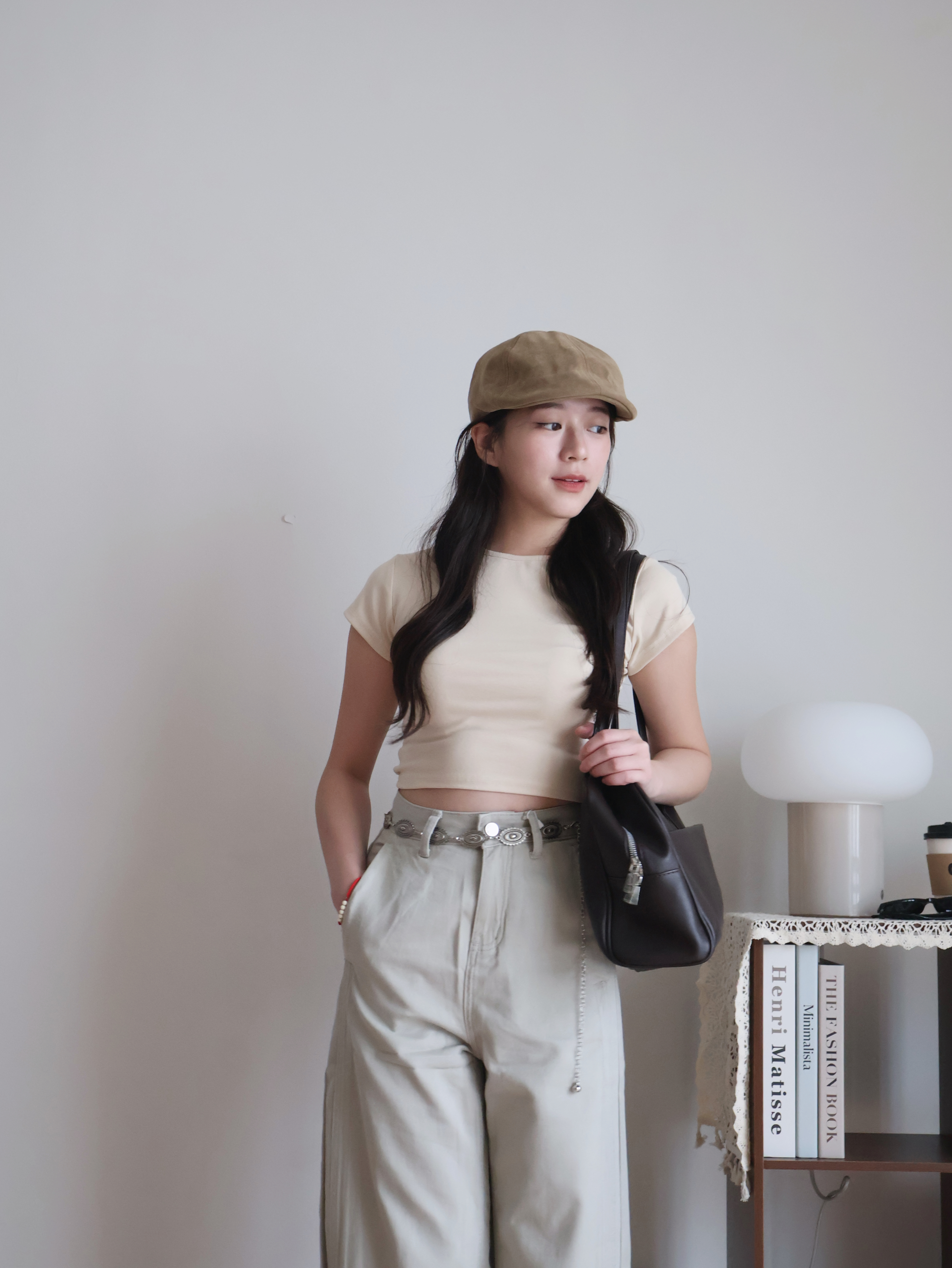 Kyle Cropped Top | Cream